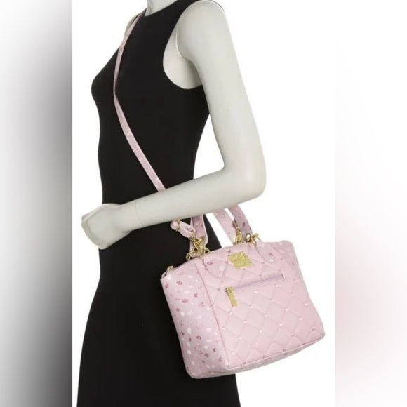 NWOT luv Betsey by Betsey Johnson | Lavender | purse crossbody quilted satchel - Picture 15 of 16